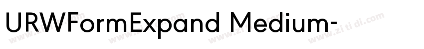 URWFormExpand Medium字体转换